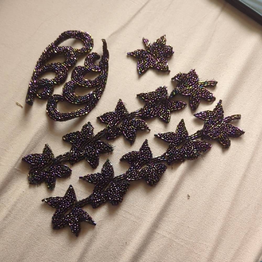 Black Crocheted Hair Accessories